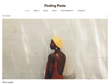 Tablet Screenshot of findingpaola.com